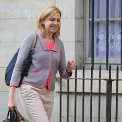 La Infanta Cristina en el día del 9 cumpleaños de su hija Irene