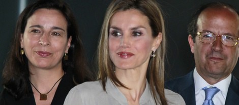 Doña Letizia durante la primera edición de los Premios Nacionales de la Moda