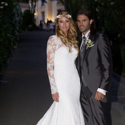 Elisabeth Reyes y Sergio Sánchez el día de su boda