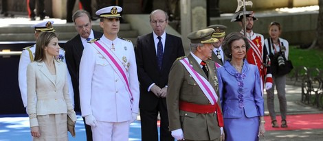 Los Reyes y los Príncipes de Asturias en el Día de las Fuerzas Armadas 2014