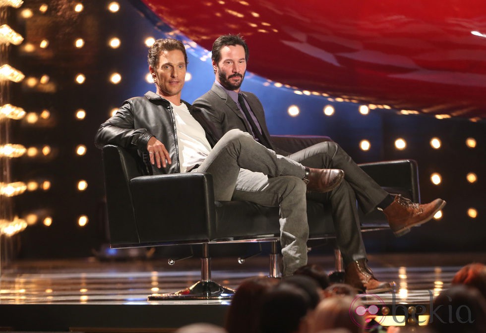 Matthew McConaughey y Keanu Reeves en los premios Guys Choice 2014