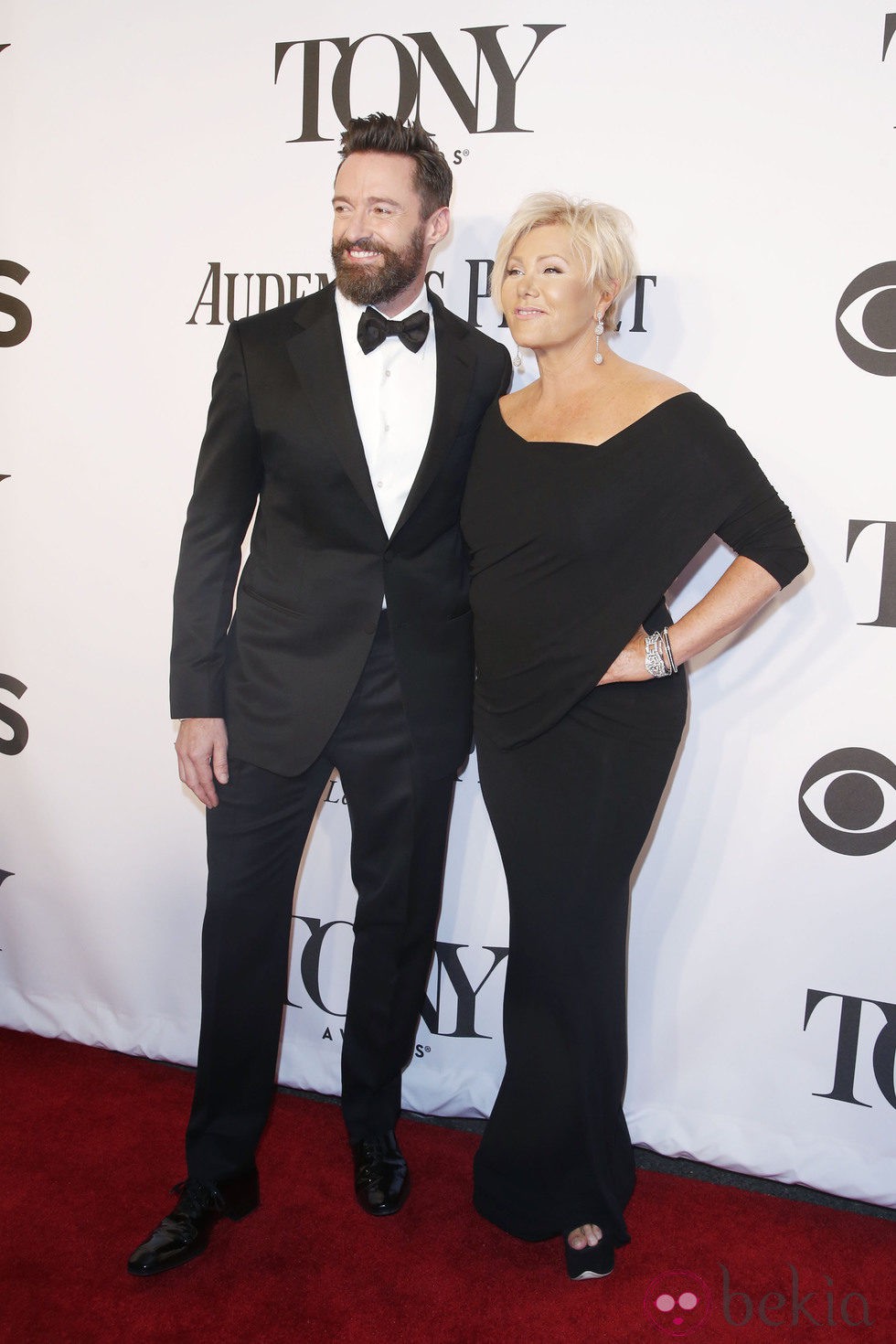 Hugh Jackman y Deborra-Lee Furness en los Premios Tony 2014