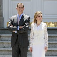 Los Príncipes Felipe y Letizia en el almuerzo al presidente de México y su esposa
