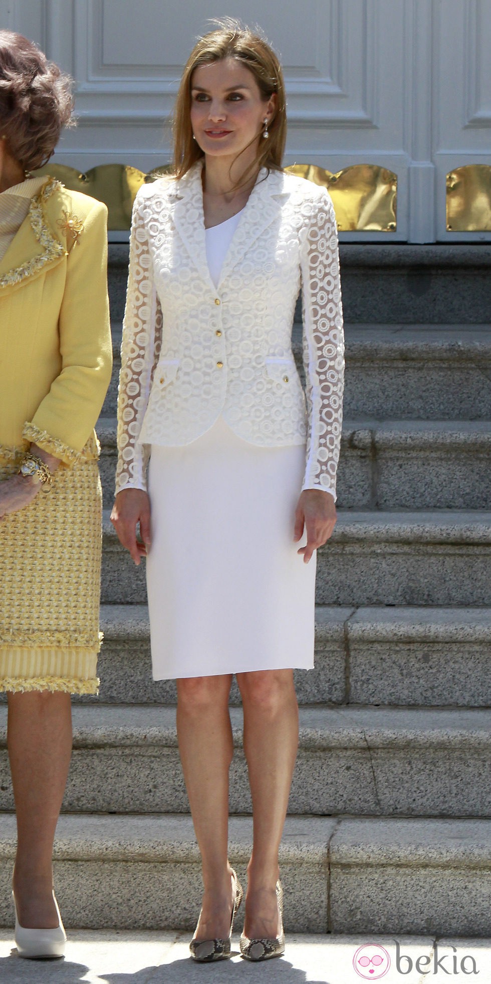 La Princesa Letizia en el almuerzo al presidente de México y su esposa