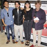 Bart Santana, Antonio Hortelano y Eloy Arenas en el estreno de la obra de teatro 'El Nombre'