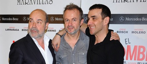 Antonio Resines, Tristán Ulloa y Luis Merlo en el estreno de la obra de teatro 'El Nombre'