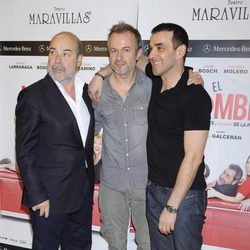 Antonio Resines, Tristán Ulloa y Luis Merlo en el estreno de la obra de teatro 'El Nombre'