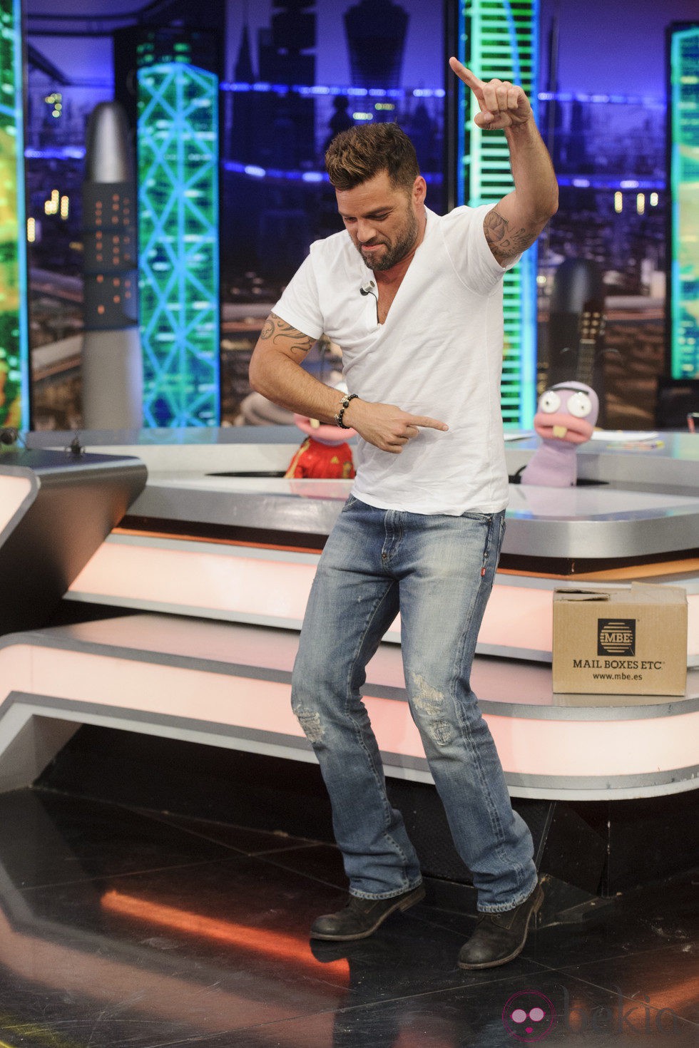 Ricky Martin bailando en 'El Hormiguero'