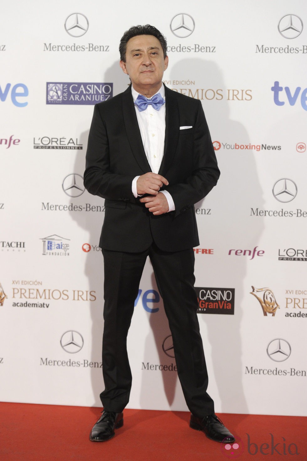 Mariano Peña en la entrega de los Premios Iris 2014