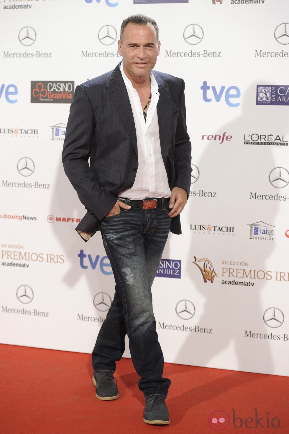 Carlos Lozano en la entrega de los Premios Iris 2014