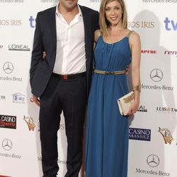 Pablo Chiapella y Eva Isanta en la entrega de los Premios Iris 2014