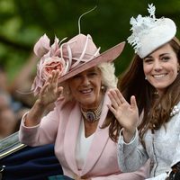 Camilla Parker y Kate Middleton en Trooping the Colour 2014