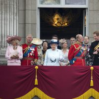 La Familia Real Británica en Trooping the Colour 2014