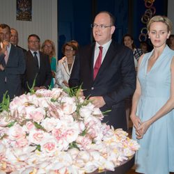 Alberto de Mónaco y la Princesa Charlene en la reapertura de los jardines Princesa Gracia