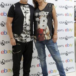 Alejandro Sanz y Raquel Perera en la presentación de su firma de ropa 'Rosas&Beats'