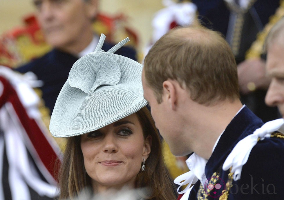 Los Duques de Cambridge en la Orden de la Jarretera 2014