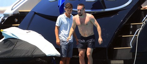 Franck Ribéry disfrutando de unos días de vacaciones en Ibiza