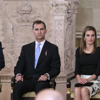 Los Príncipes Felipe y Letizia en la firma de la Ley de Abdicación del Rey Juan Carlos