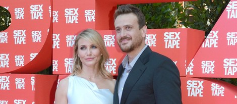 Cameron Díaz y Jason Segel en el estreno de 'Sex Tape' en Barcelona