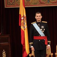 El Rey Felipe VI y la Reina Letizia tras el primer discurso como Rey de España