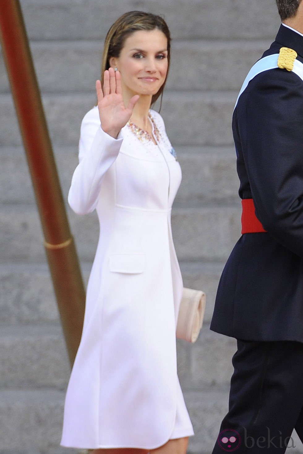 La Reina Letizia a su entrada en el Congreso de los Diputados