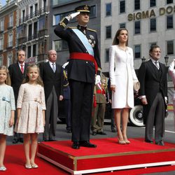 La Familia Real momentos antes de la proclamación de Felipe VI como Rey de España