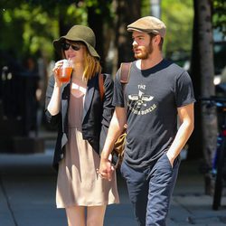 Emma Stone y Andrew Garfield pasean de la mano por Nueva york