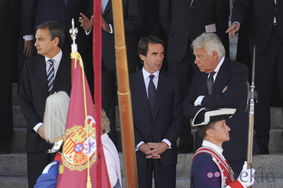 Los expresidentes del Gobierno en la proclamación del Rey Felipe VI