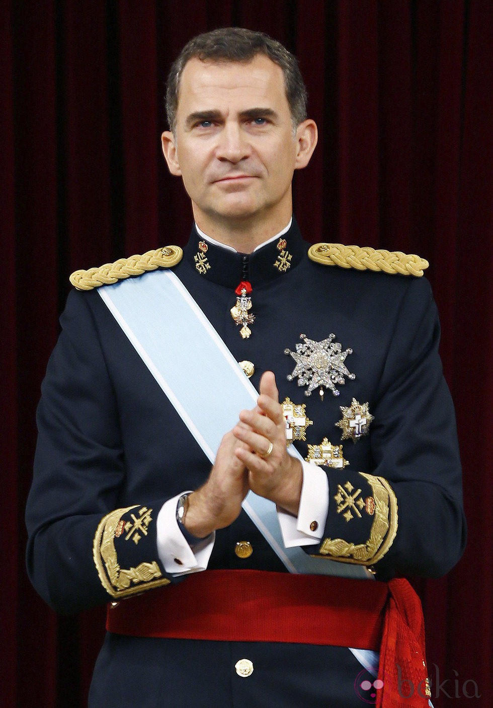 El Rey Felipe VI tras su primer discurso como Rey de España