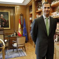 El Rey Felipe espera al presidente del Gobierno en su primer despacho tras la proclamación