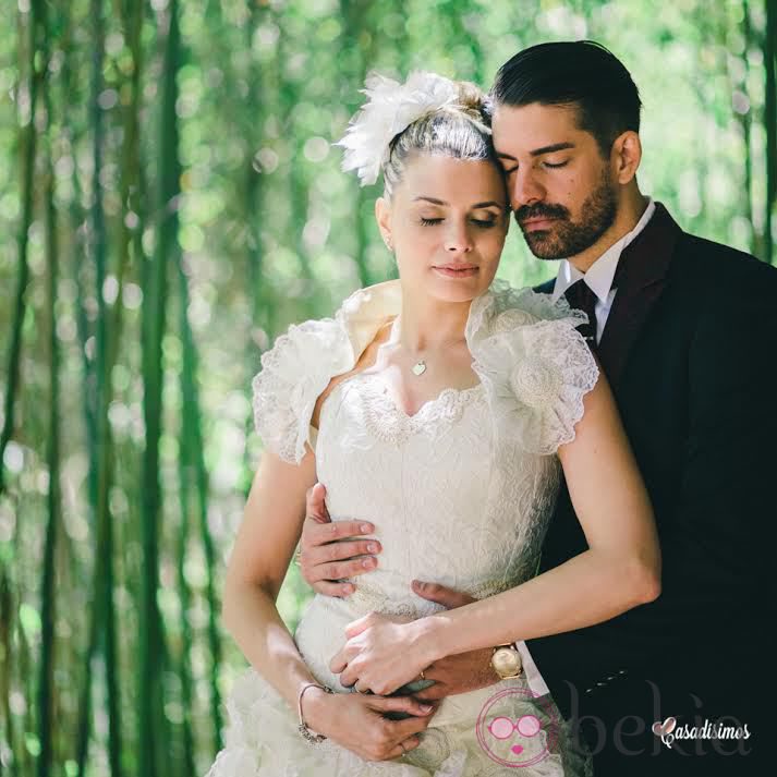 María Lapiedra y Marc Amigó en su boda