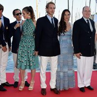 La Familia Real de Mónaco acude a la inauguración del Club Náutico de Monte-Carlo.