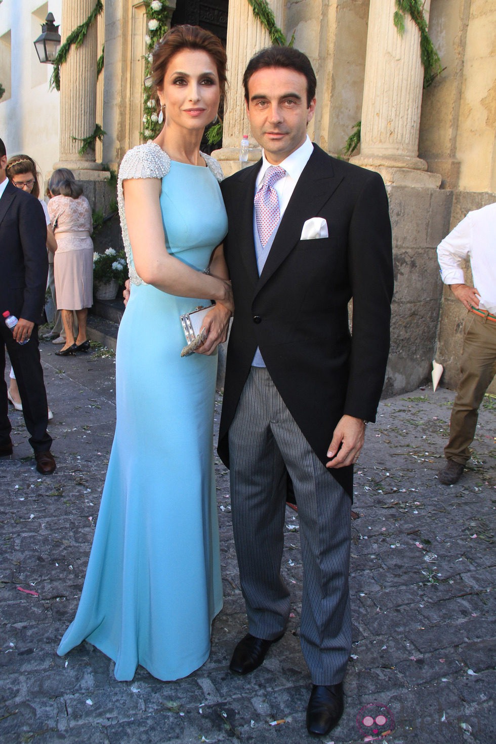 Paloma Cuevas y Enrique Ponce en la boda de Verónica Cuevas y Manuel del Pino