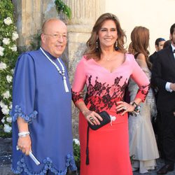Rappel y Marina Danko en la boda de Verónica Cuevas y Manuel del Pino