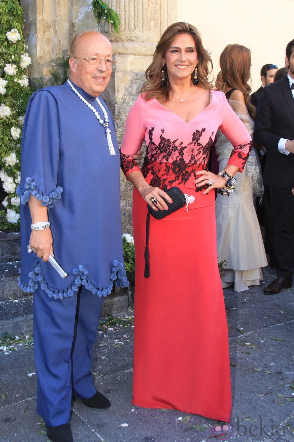 Rappel y Marina Danko en la boda de Verónica Cuevas y Manuel del Pino