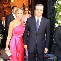 Ramón García y Patricia Cerezo en la boda de Verónica Cuevas y Manuel del Pino
