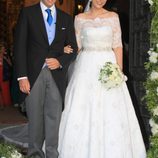 Verónica Cuevas y Manuel del Pino el día de su boda en Córdoba