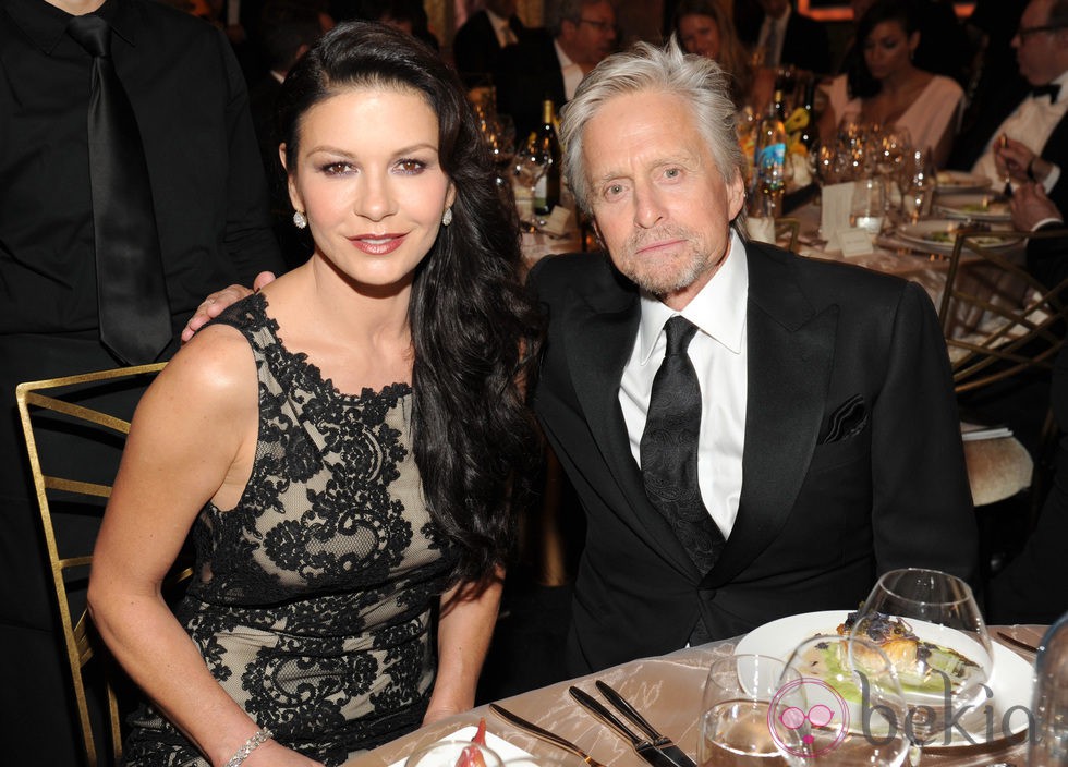 Michael Douglas y Catherine Zeta-Jones en la gala homenaje a Jane Fonda organizada por la AFI