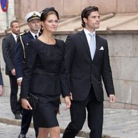 Carlos Felipe y Magdalena de Suecia en la apertura del parlamento sueco