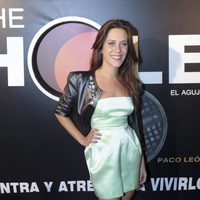 La actriz María León durante la presentación de la obra de teatro 'The Hole'
