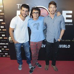 Fran Perea , Canco Rodríguez y Adrián Lastra, acuden a la presentación de la obra de teatro 'The Hole'