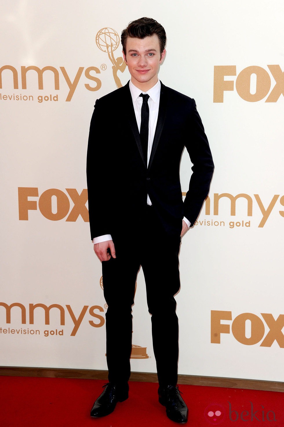 Chris Colfer en la gala Emmy 2011