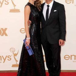 Maria Menounos y Mario López en los premios Emmy 2011