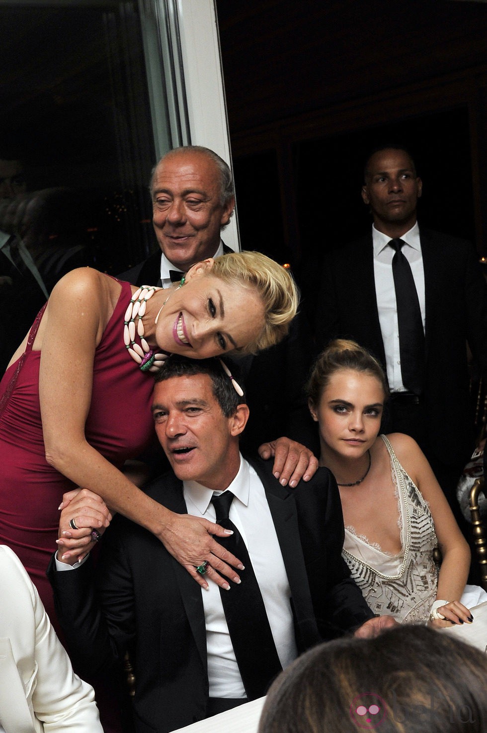 Antonio Banderas y Sharon Stone en el Festival de Cannes 2014