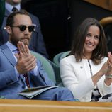 James y Pippa Middleton en un partido de Rafa Nadal en Wimbledon 2014