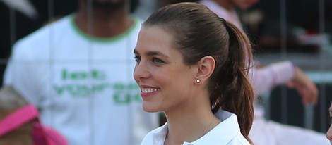 Carlota Casiraghi durante su participación en el campeonato de salto de Mónaco