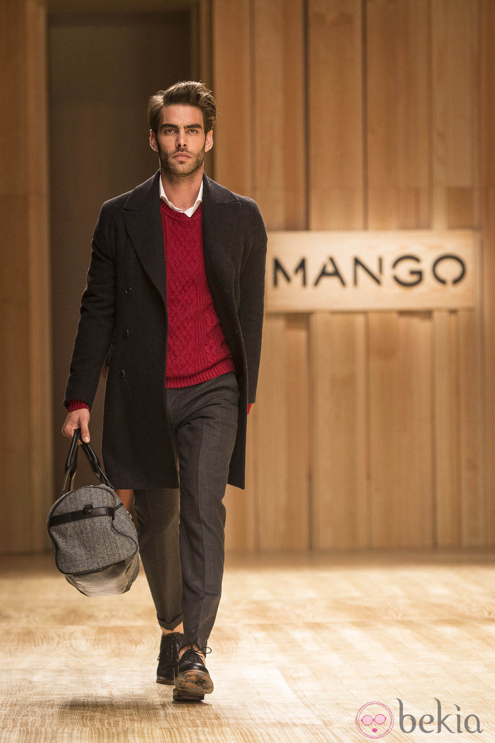 Jon Kortajarena en el desfile de Mango 080 Barcelona Fashion otoño/invierno 2014