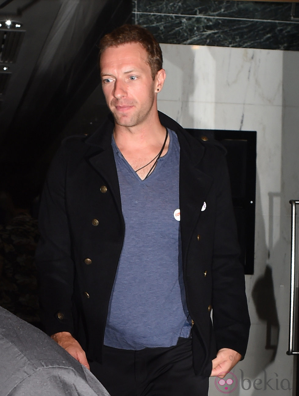 Chris Martin, vocalista de Coldplay, tras su concierto en Londres