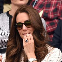 Kate Middleton se muerde las uñas de nerviosismo en el partido de Andy Murray en Wimbledon 2014