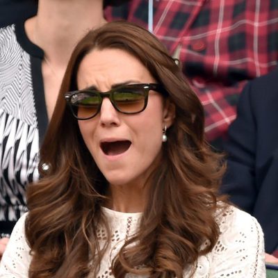 Las caras de Kate Middleton en el partido de Andy Murray en Wimbledon